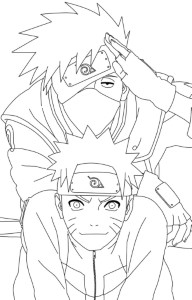 Naruto And Kakashi Coloring Pages - Naruto Coloring Pages : iKids