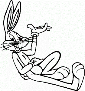 Looney Tunes Coloring Pages : Bugs Bunny Wear Clothes China