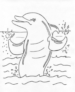 Powerfull Dolphin Coloring Pages to Print : New Coloring Pages