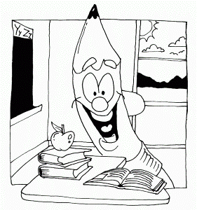 Funny Pencils Coloring Pages