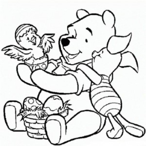 Winnie The Pooh Easter Egg Coloring Pages - Disney Coloring Pages