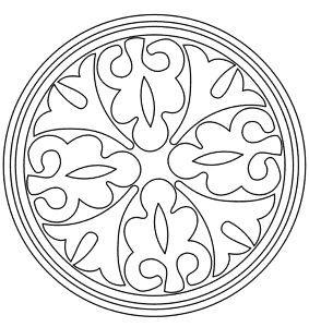 Medieval Coloring Page | Medieval Pattern 6