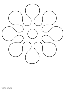 early play templates: Flower templates free