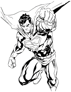 Free Printable Superman Coloring Pages | H & M Coloring Pages