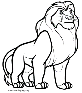 The Lion King - Mufasa coloring page