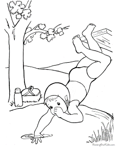Coloring pages of kids 027
