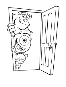 Monsters Inc Coloring Page Images & Pictures - Becuo