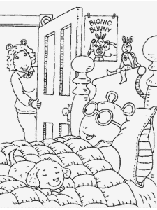 Printable Arthur 40 Cartoons Coloring Pages 