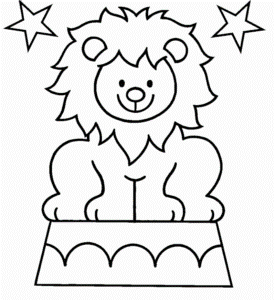 Lion Coloring Pages For Kids - Kids Colouring Pages