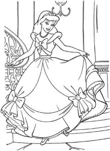 Disney Princess Cinderella Coloring Pages Printable For Boys