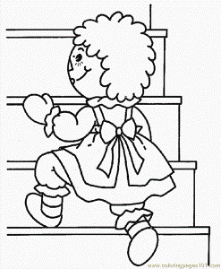 raggedy Colouring Pages (page 3)