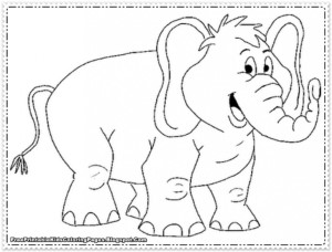 Free Printable Elephant Coloring Pages For Hagio Graphic 267441