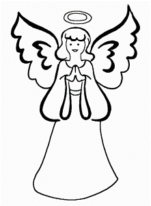 Free printable angel coloring pages 9 : Fullcoloringpages.com