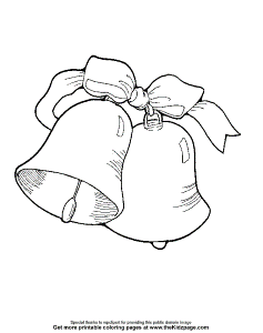 Bells with a Ribbon - Free Coloring Pages for Kids - Printable