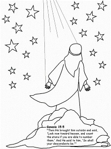 abraham stars Colouring Pages