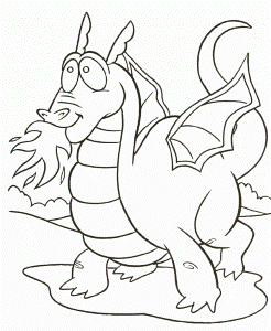 Dragon Coloring Pages To Print For Free - Dragon Coloring Pages