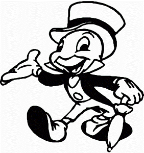 Jiminy Cricket Decal, popular cartoon characters decals, tv show