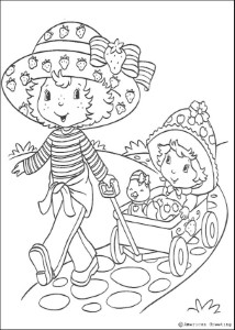 STRAWBERRY SHORTCAKE coloring pages - Strawberry Shortcake, Apple
