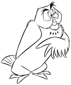 owl pooh Colouring Pages (page 2)