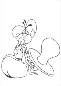DIDDL coloring pages - Diddl and pacifier