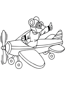 cartoon airplanes Colouring Pages (page 3)