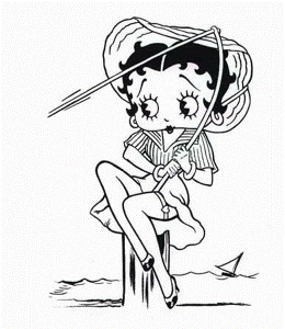 Betty Boop Fish Coloring Pages - Betty Boop Coloring Pages : iKids