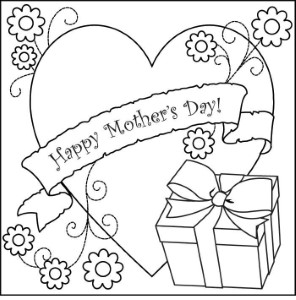 New Happy Mothers Day Cards Coloring Pages - Mother Day Coloring