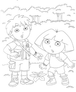 FREE GO DIEGO GO COLORING PAGES | For Opal