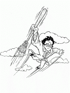 Harry Potter Is Dreamy Coloring Pages - Harry Potter Coloring