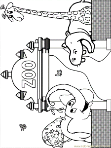 Coloring Pages Zoo (Animals > Others) - free printable coloring