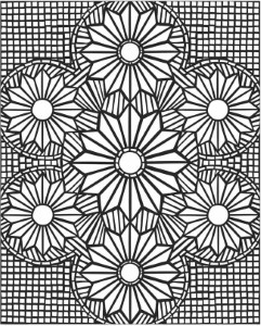 mosaic design Colouring Pages