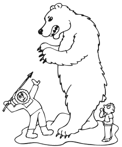 Polar Bear coloring page - Animals Town - animals color sheet