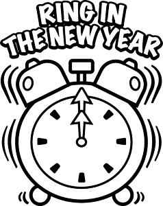 Happy New Year Coloring Pages Kids 178 | Free Printable Coloring Pages