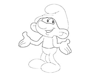8 Clumsy Smurf Coloring Page