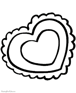 Preschool Valentine Day coloring pages - 007