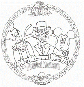 Haunted Mansion - Free Disney Halloween Coloring Pages - Lovebugs
