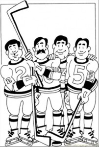 Coloring Pages Hockey Team Coloring Page (Sports > Winter sports
