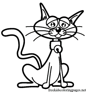 Free cat coloring pages