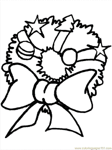Coloring Pages Christmas Wreaths (8) (Cartoons > Christmas) - free