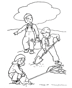 Arbor Day activity coloring page!