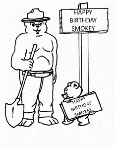 Smokey The Bear Pictures | Printable Coloring Pages Gallery