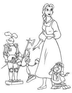 Coloring Page - Beauty and the beast coloring pages 10