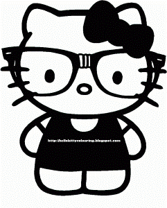 Hello kitty coloring pages wallpapers