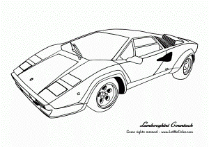 Lamborghini Color Page Printable Coloring Pages 2014 | Sticky Pictures