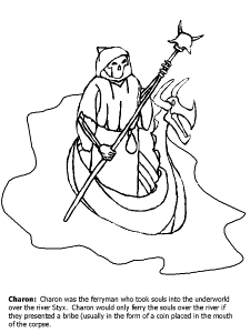 Charon Greek Coloring Pages & Coloring Book