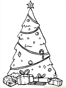 Colored Christmas Tree Printable Images & Pictures - Becuo