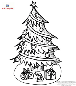 Christmas Tree Coloring Pages - Picture 21 – Christmas Tree