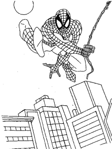 spiderman cartoons coloring pages book