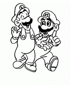 Mario Coloring Picture