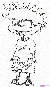Pin Chuckie Rugrats Coloring Pages On Pinterest 129498 Rugrats All